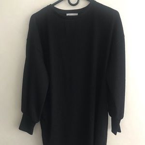 Balloon sleeves midi dress